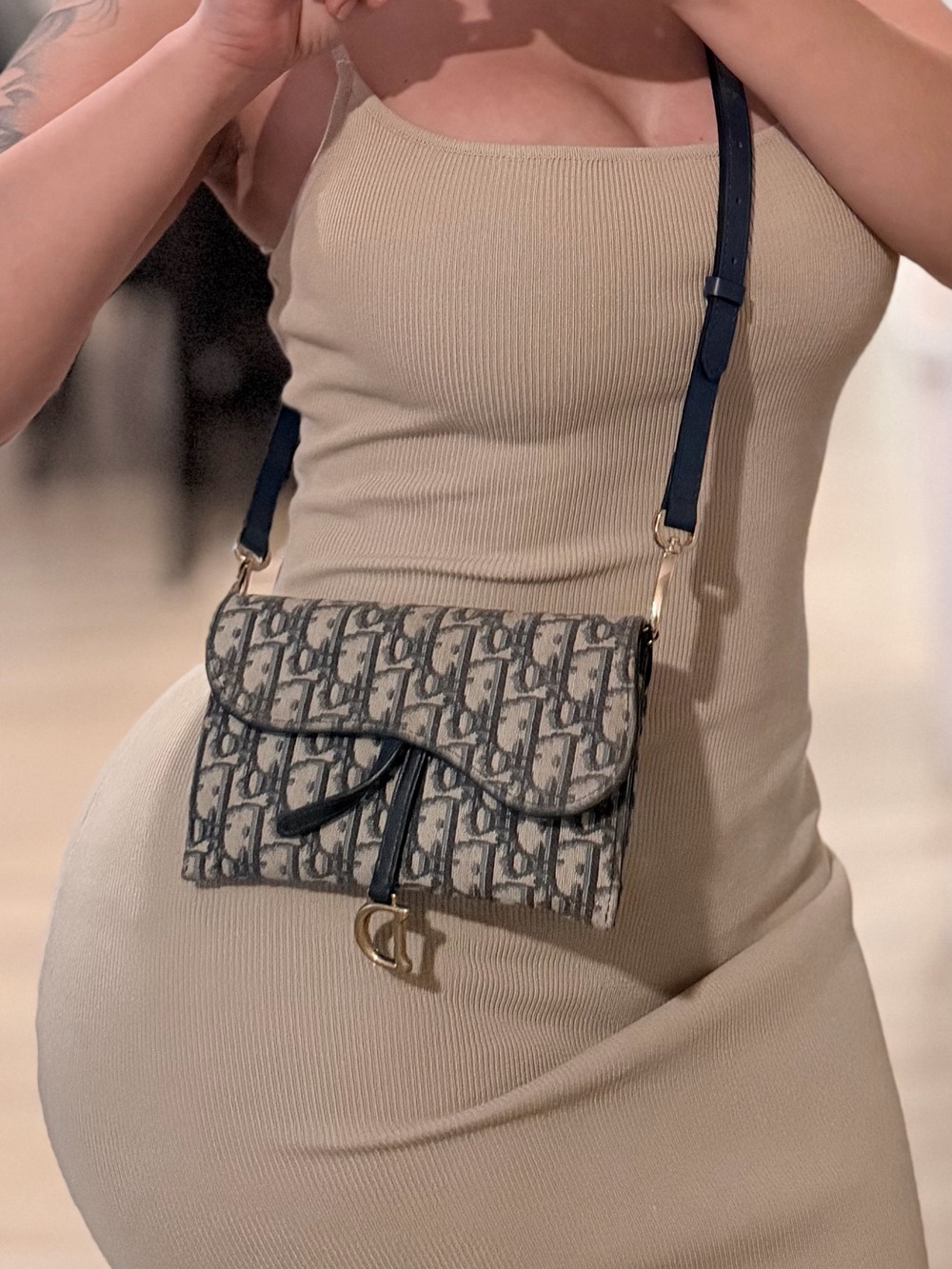 Christian Dior Wallet Chain Purse or Crossbody and pouch